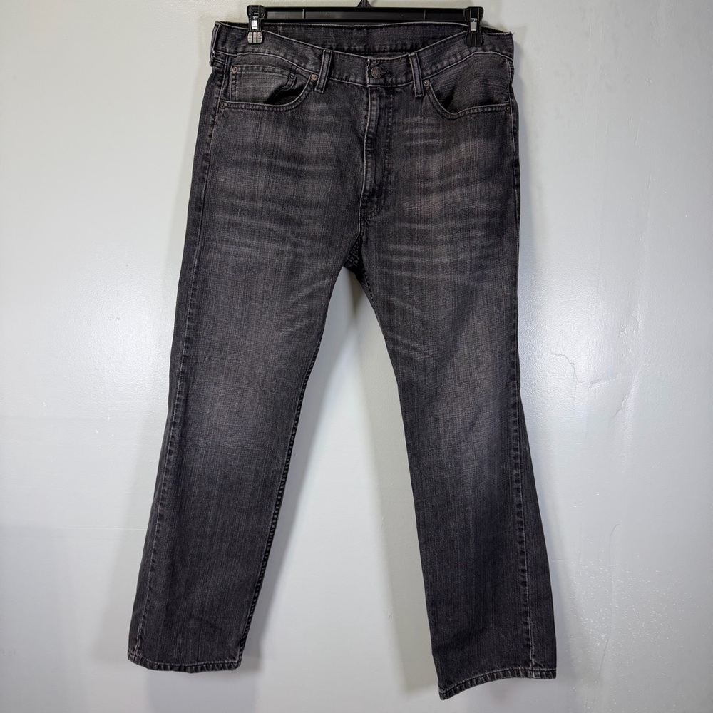 Levi's Dark Gray 505 Straight Jeans 36x30
